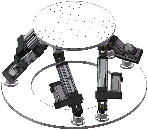 六自由度机械平台的设计制作，包含电动缸的设计